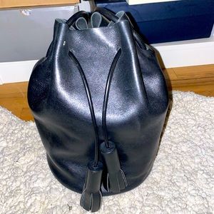 Building Block Drawstring Tassel Bag